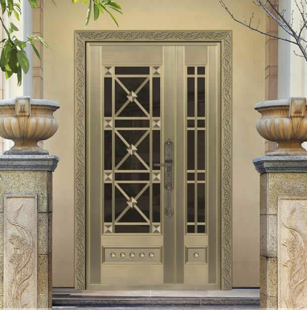 玻璃别墅子母门