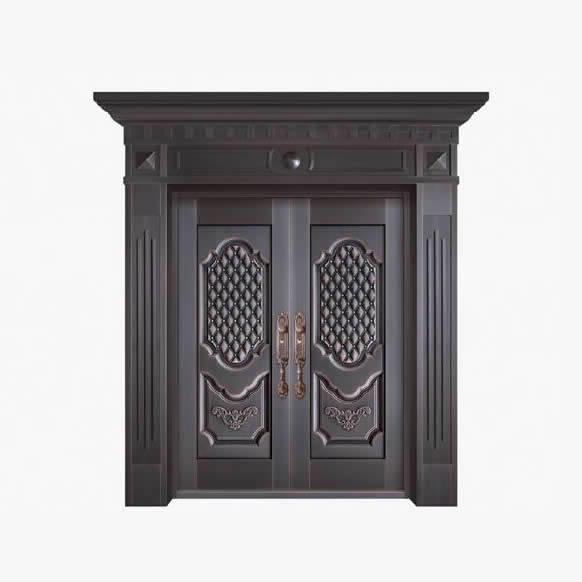 豪宅别墅双开铜门