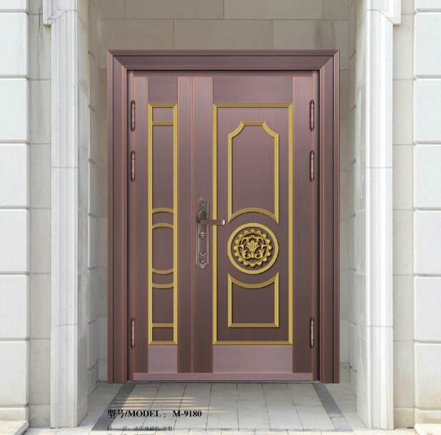 高端纯铜子母门