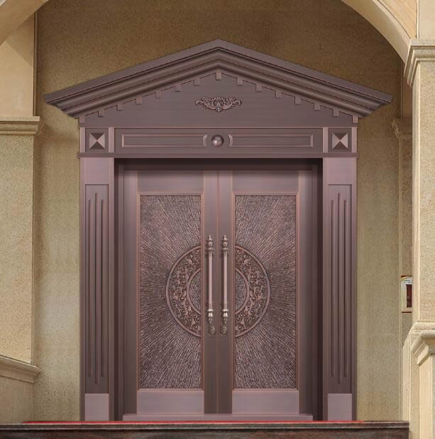 三角门头纯铜门