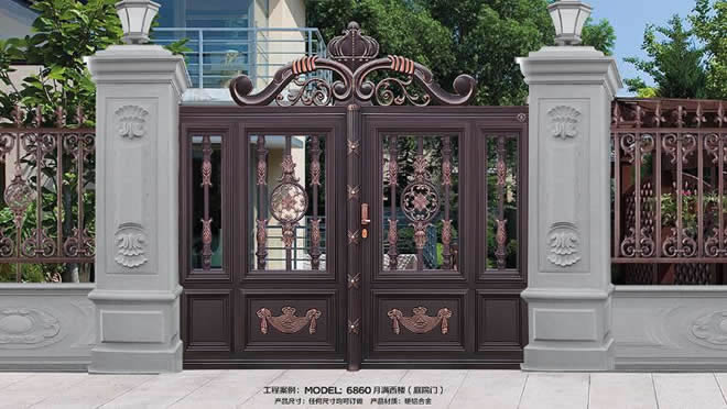 中式别墅庭院门