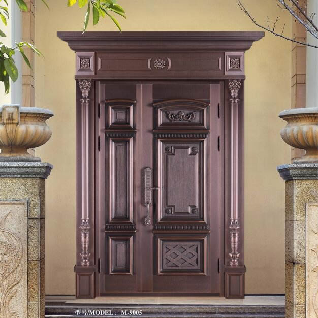 豪华纯铜子母门