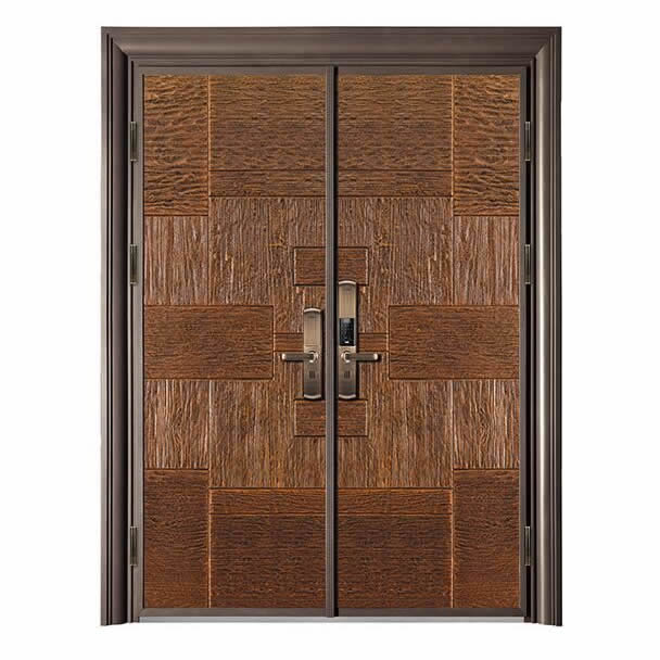 铸铝别墅对开门